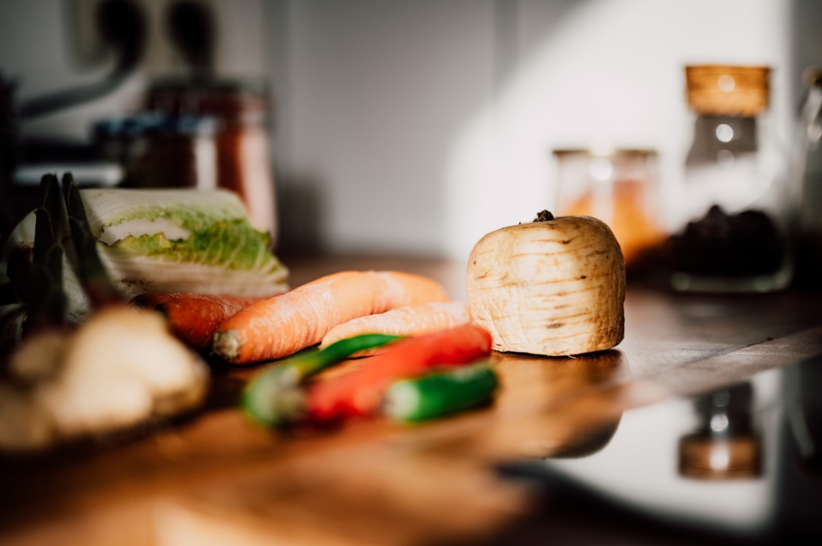 Almuerzo con proteína y verduras